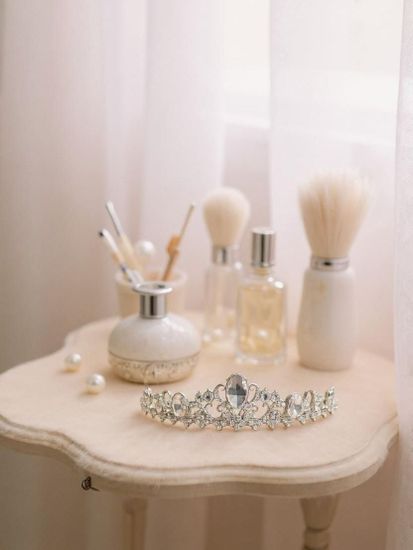 Диадема стразы Высота: 3см Цвет: серебро "Летто" (Итальянский дизайн)