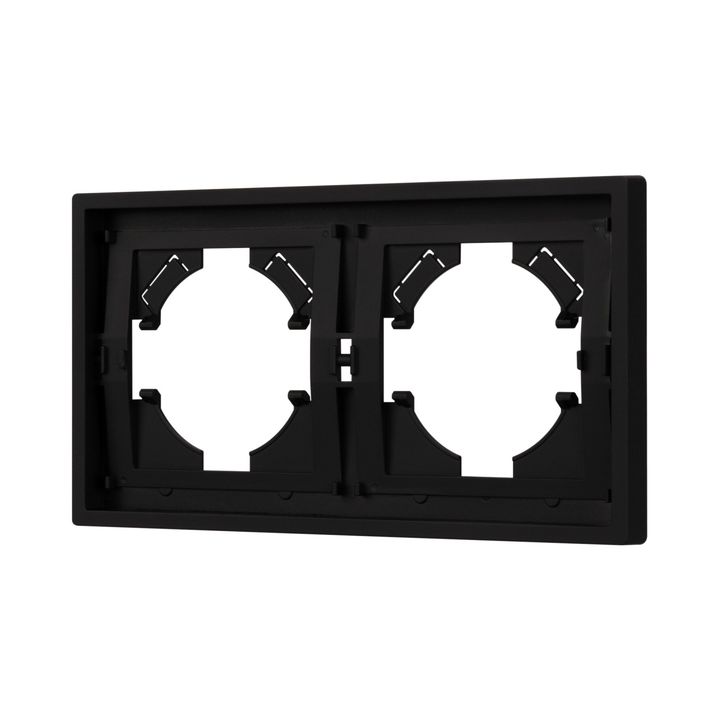 Рамка пластиковая FRM-TENDO-SFPL-2-BK Arlight 054646
