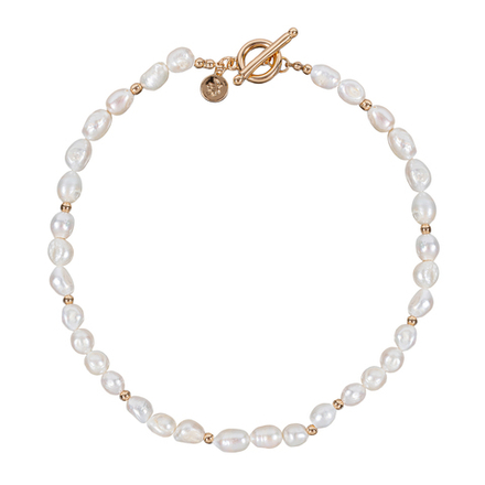 Колье Fiore Luna String of Pearls Сarabiner BL4508 G