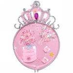 Набор аксессуаров для волос детский «The princess- Лейла», микс 3 цвета (ободок, 4 резинки, 2 заколки,2 краба), 14*22 см