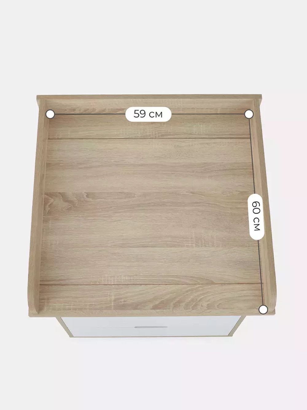 Комод RANT "QUADRO" 64см 4 ящ. (арт.106) (белый)