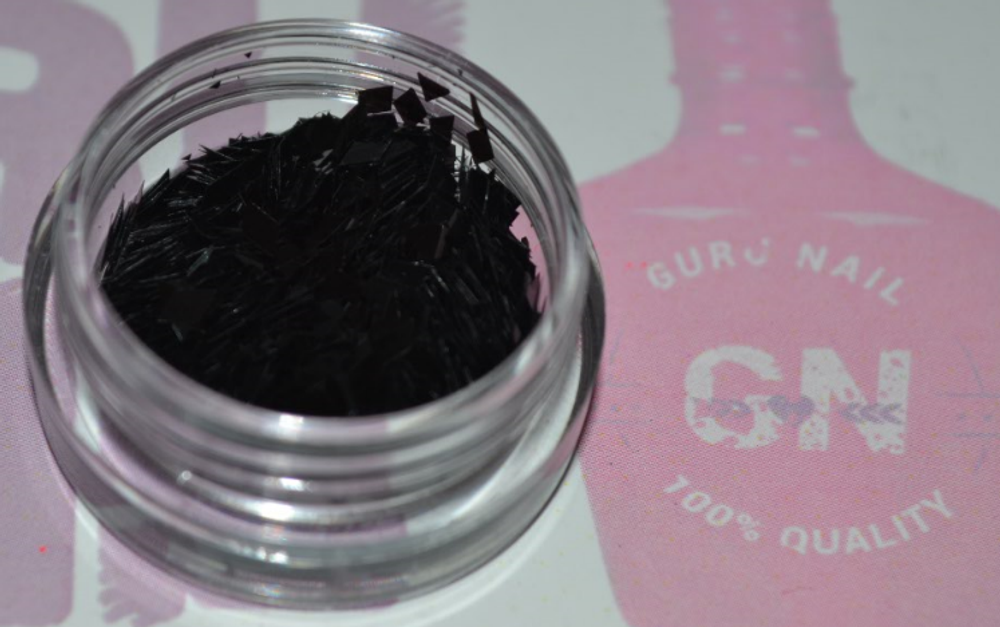 Ромбики для дизайна ногтей черные