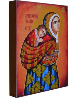 Колыбельная (Несущая в платке). Рукописная икона Божьей Матери.
