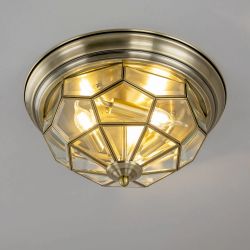 Citilux Витра-1 CL442530 Люстра потолочная витражная Бронза