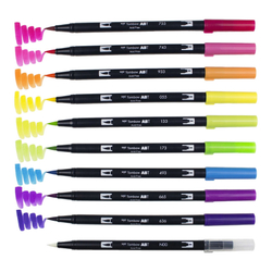 Набор Tombow AB-T Dual Brush 10 Bright Palette