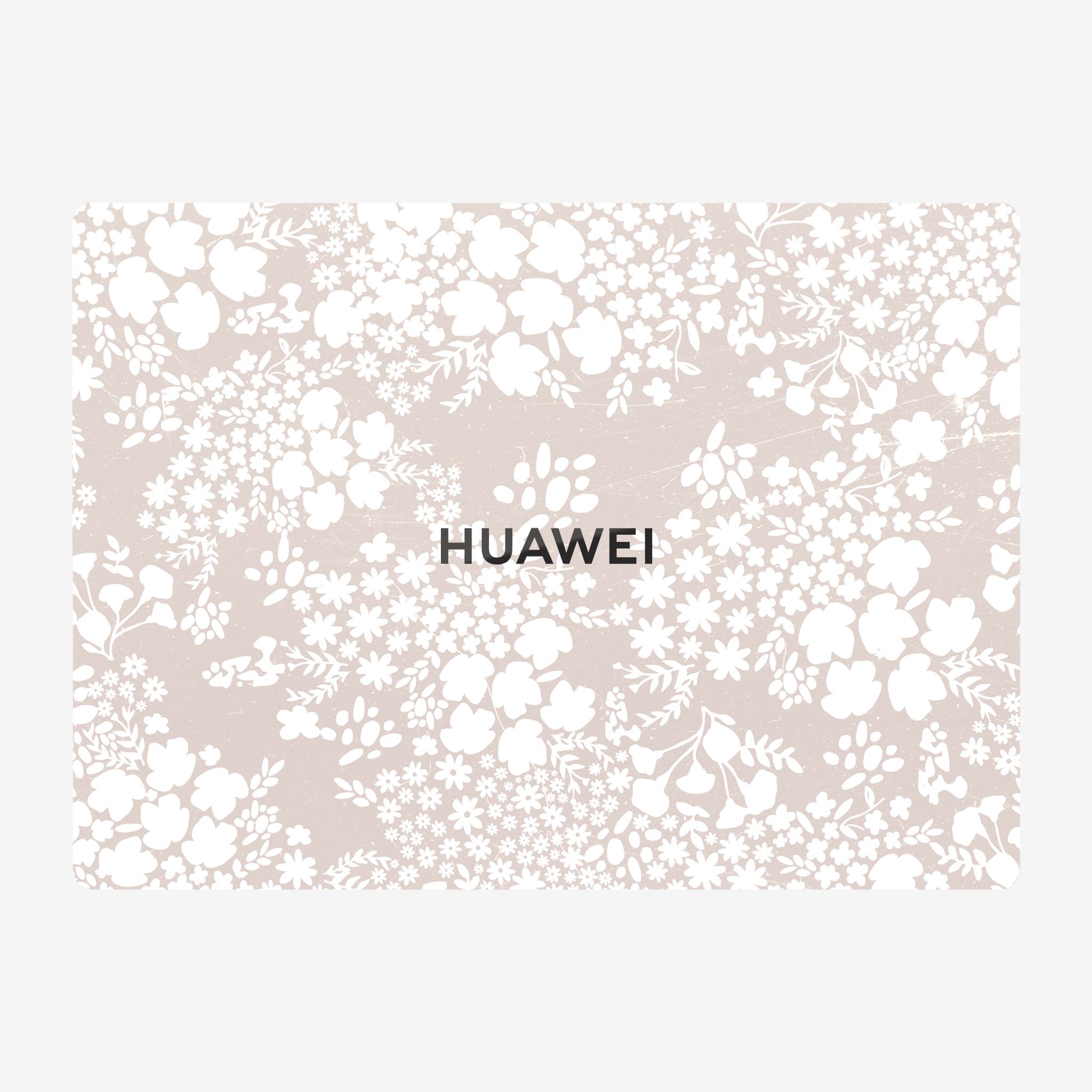 Виниловая наклейка FLORAL CREAM для Huawei MateBook