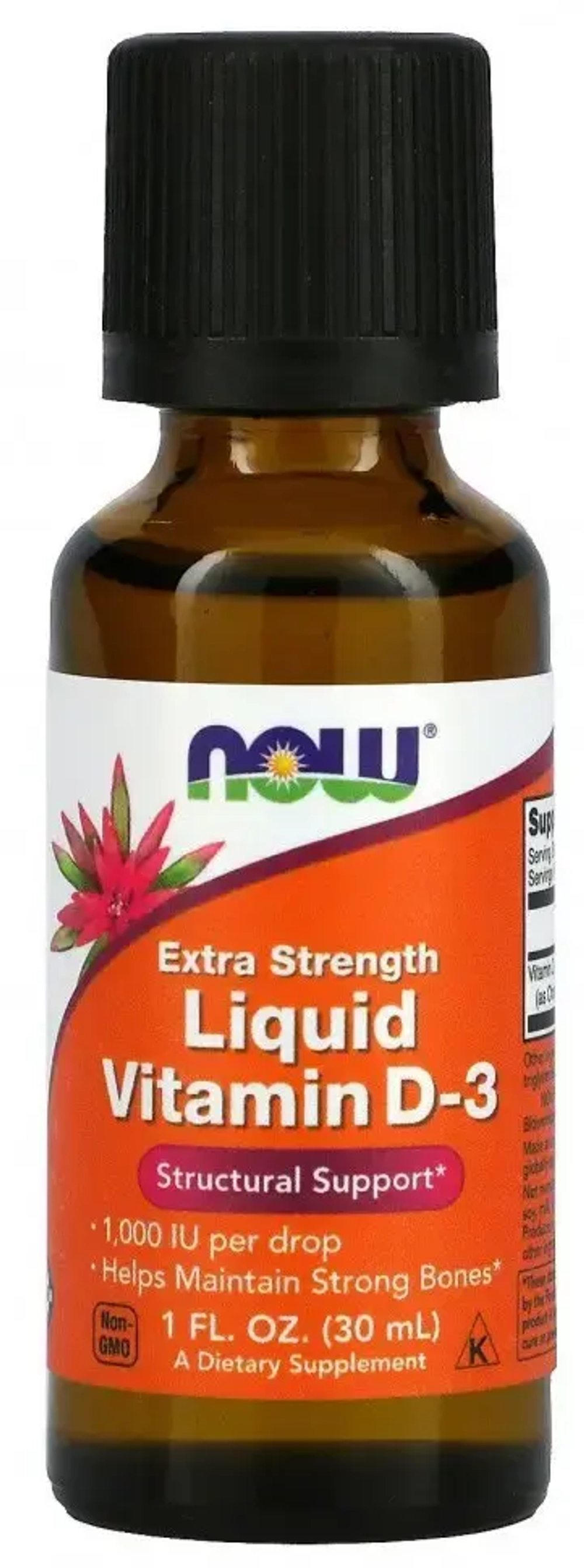 БАД Extra Strength Liquid Vitamin D-3 1000 IU (Now)