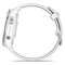 Умные часы Garmin Forerunner 965 – белые, титановый безель, с белым ремешком
