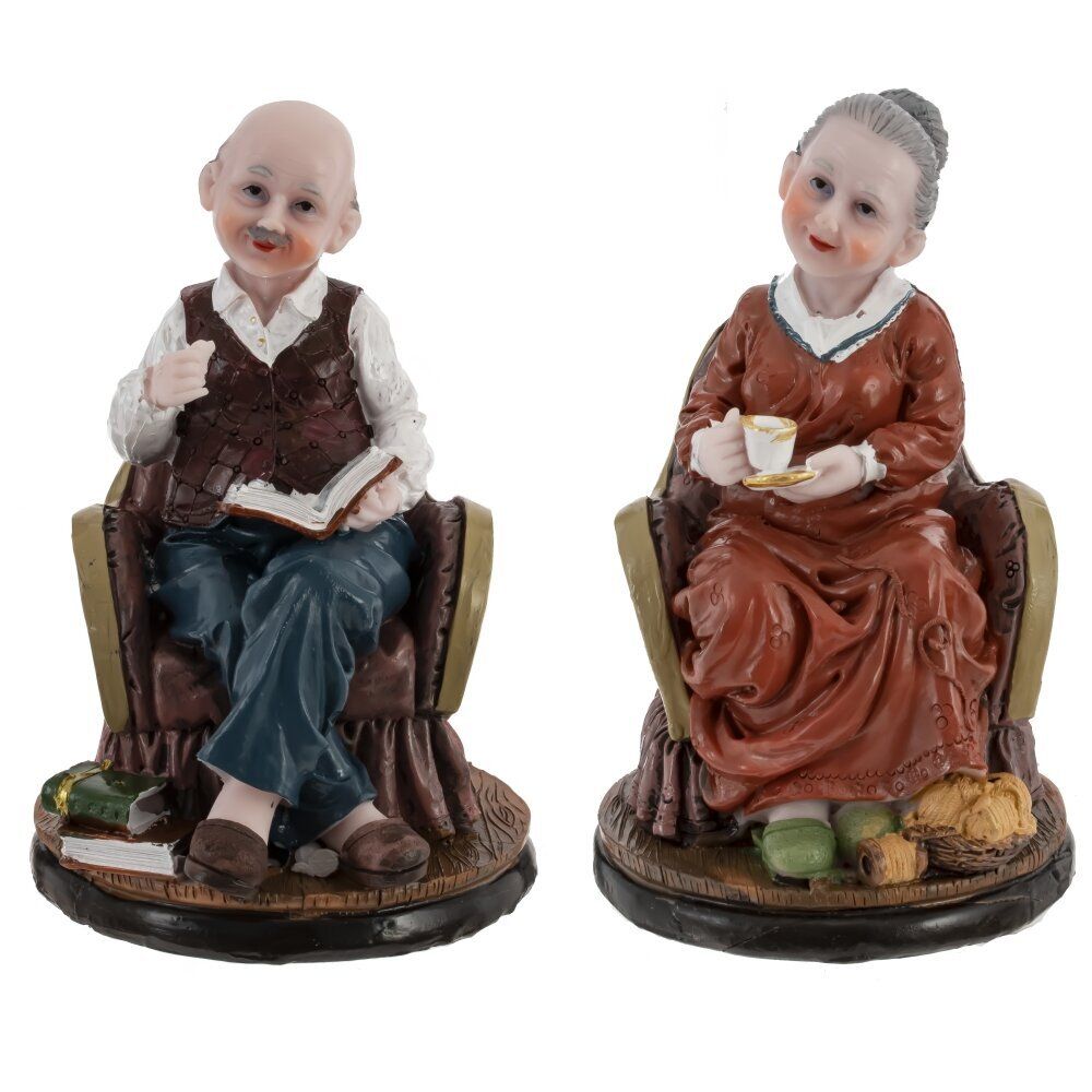 GAEM Фигурка декоративная "Бабушка/Дедушка", L10,5 W10,5 H16 см, 2в.