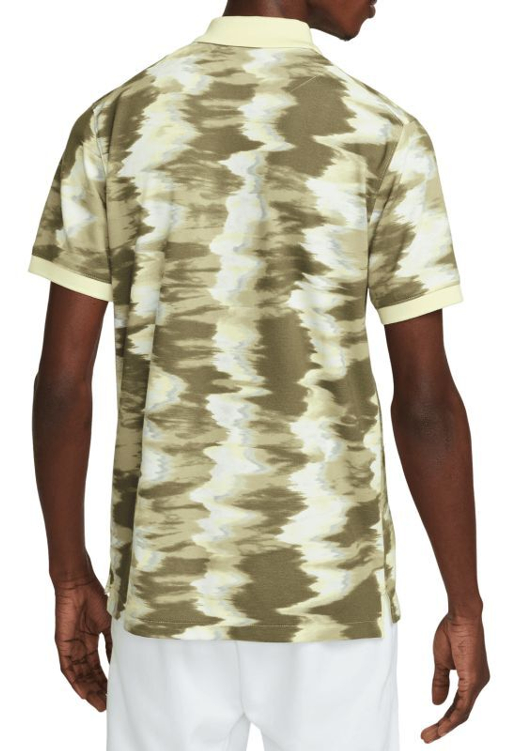 Мужское теннисное поло Nike Print Slim-Fit Polo - зеленый