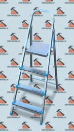 Лестница-стремянка стальная 4 ступени 77 см ЯРУС оцинкованные