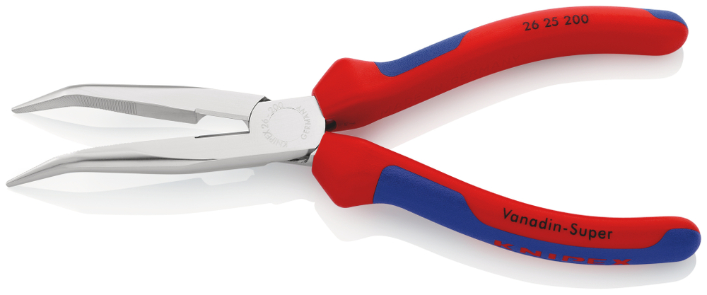 Длинногубцы хромированные KNIPEX 200 мм 2625200SB