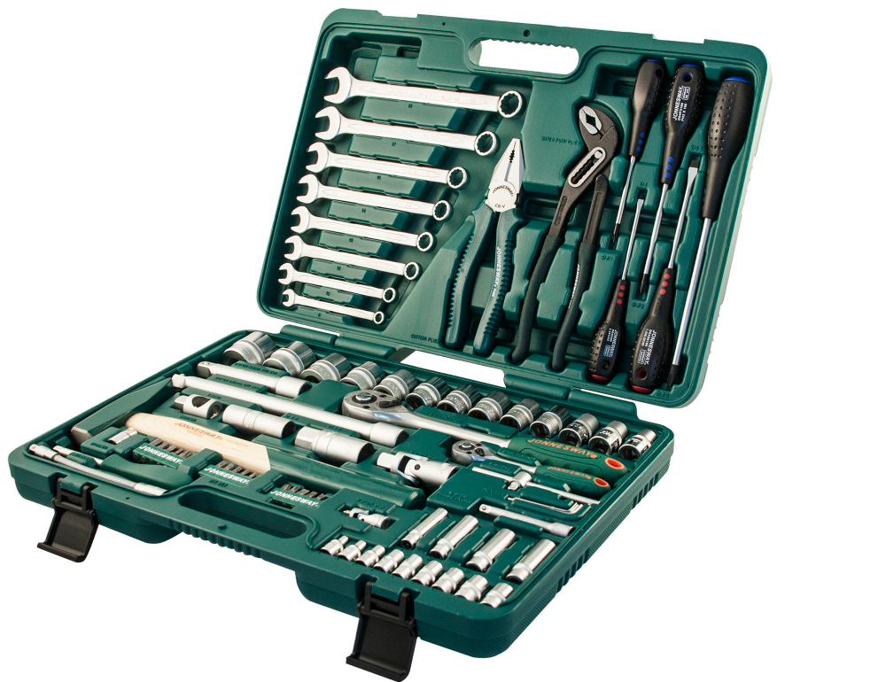 S04H52477S Набор инструмента универсальный 1/4", 1/2"DR, 77 предметов