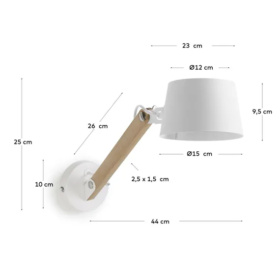 Настенный светильник Muse белый