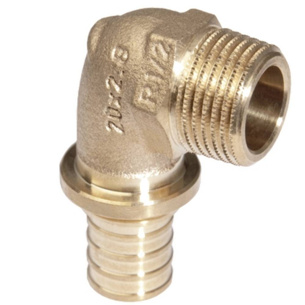 Угольник-переходник REHAU НР 16-1/2" RX+ , бронза