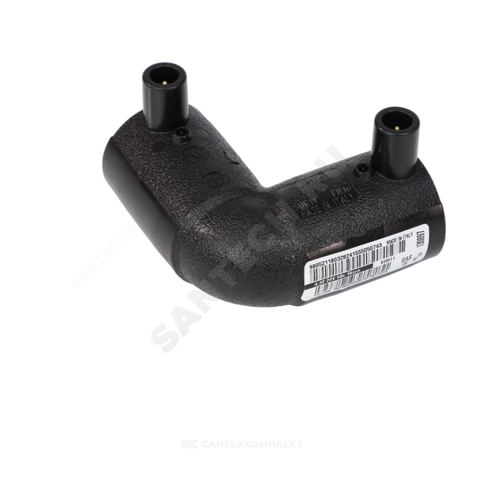 Отвод электросварной ПЭ100 Дн 63х90гр Ру16 SDR11 EUROSTANDARD 2111160063