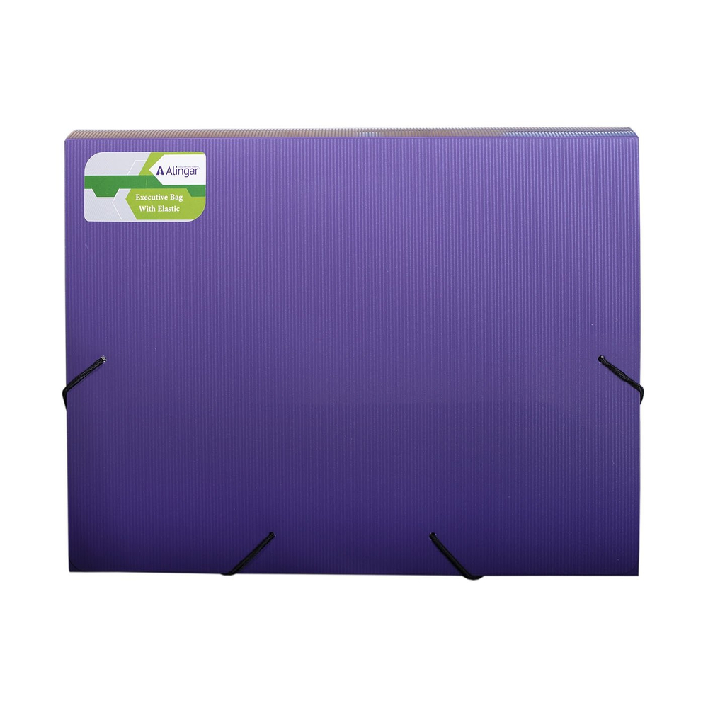 Папка на резинке Alingar, A4, 240х330х33 мм, 600 мкм, ассорти, матовая, "Flossy"