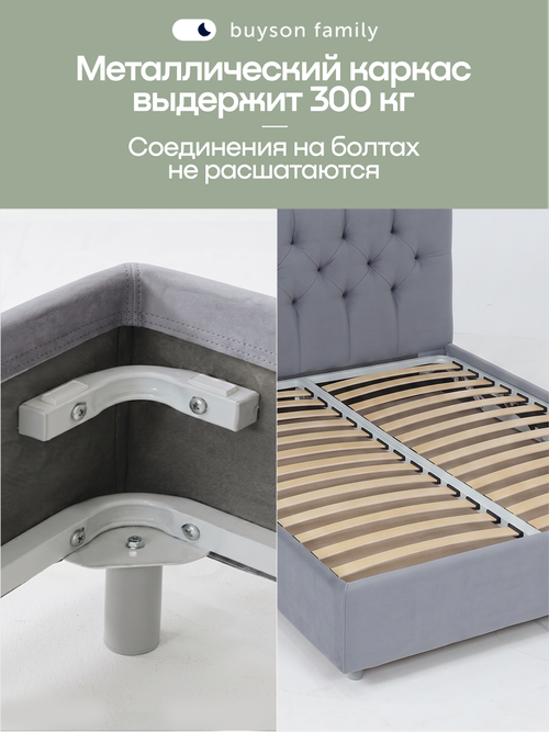 Кровать БайСтронг (велюр)