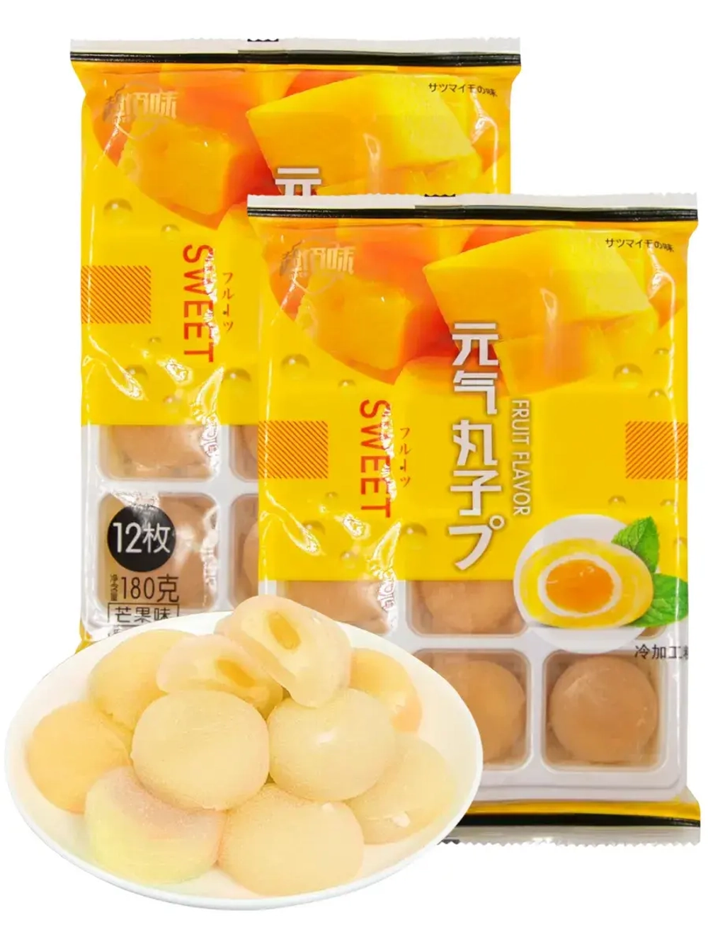 Азиатский десерт Моти со вкусом Манго 180 г * 2 шт