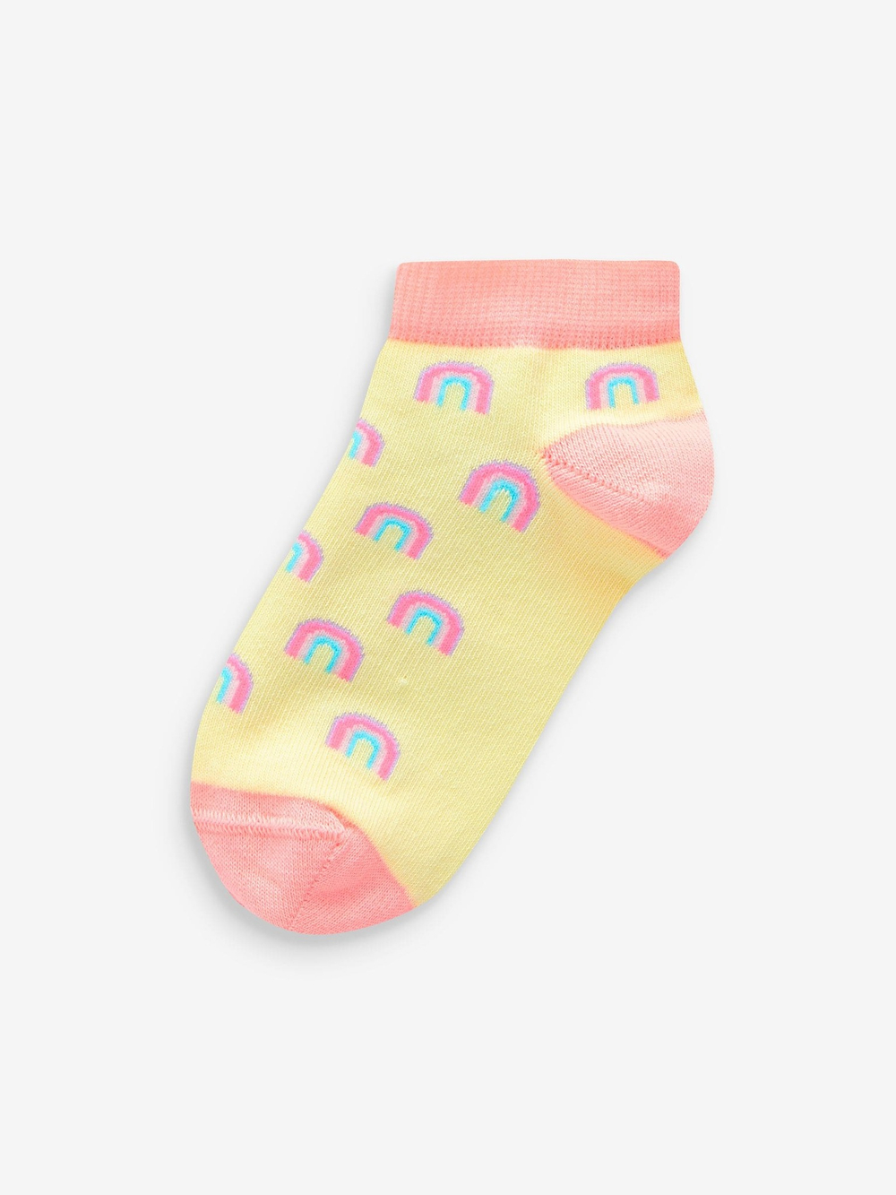 Носки хлопковые для девочки Next 193-650, 5 шт., Розовый, Сиреневый, Серый