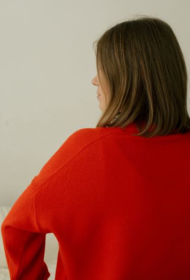 Джемпер Л.Т., 100% шерсть ягнёнка, цвет манефа.