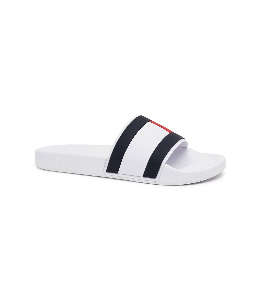 Шлепанцы RUBBER TH FLAG POOL Tommy Hilfiger - белый(FM0FM04236)