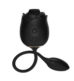 Черный клиторальный стимулятор Dark Blushing Rose