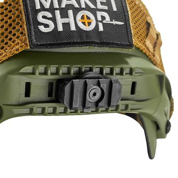 Планка на шлем с регулировкой 360 градусов, Black