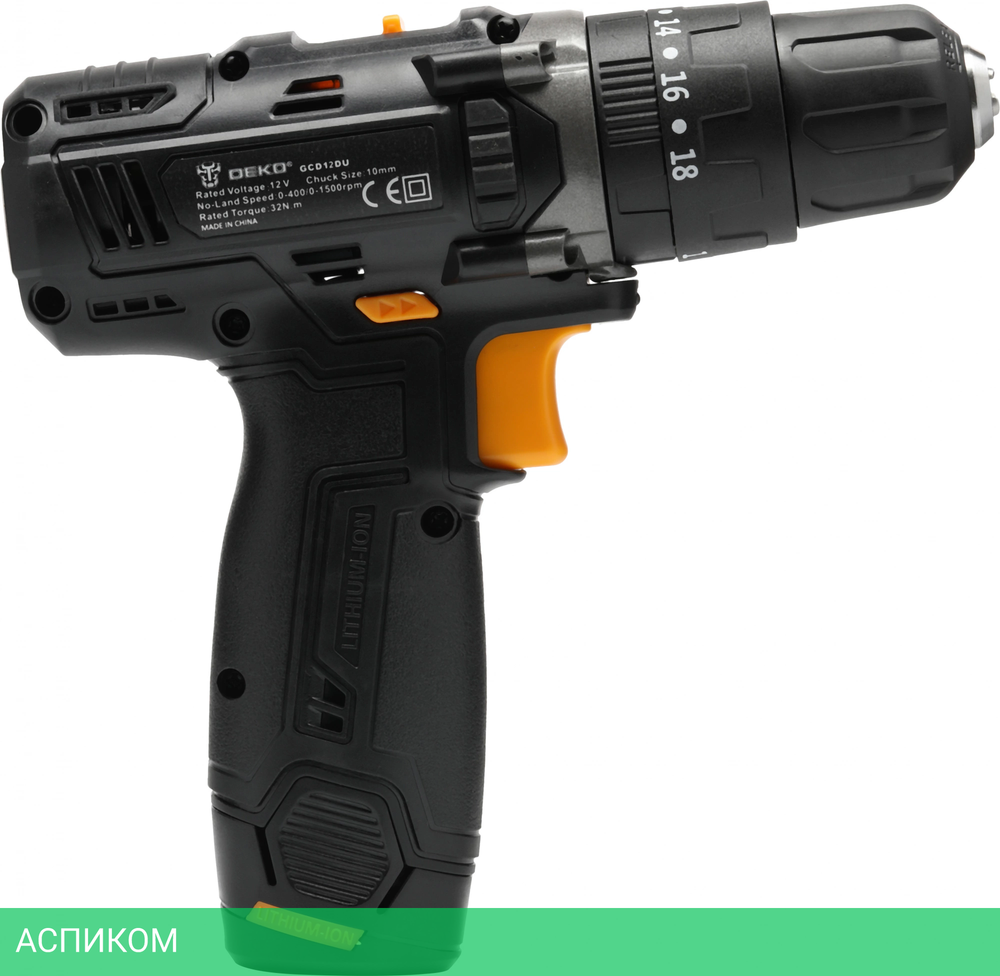 Дрель-шуруповерт Deko GCD12DU (063-4039)