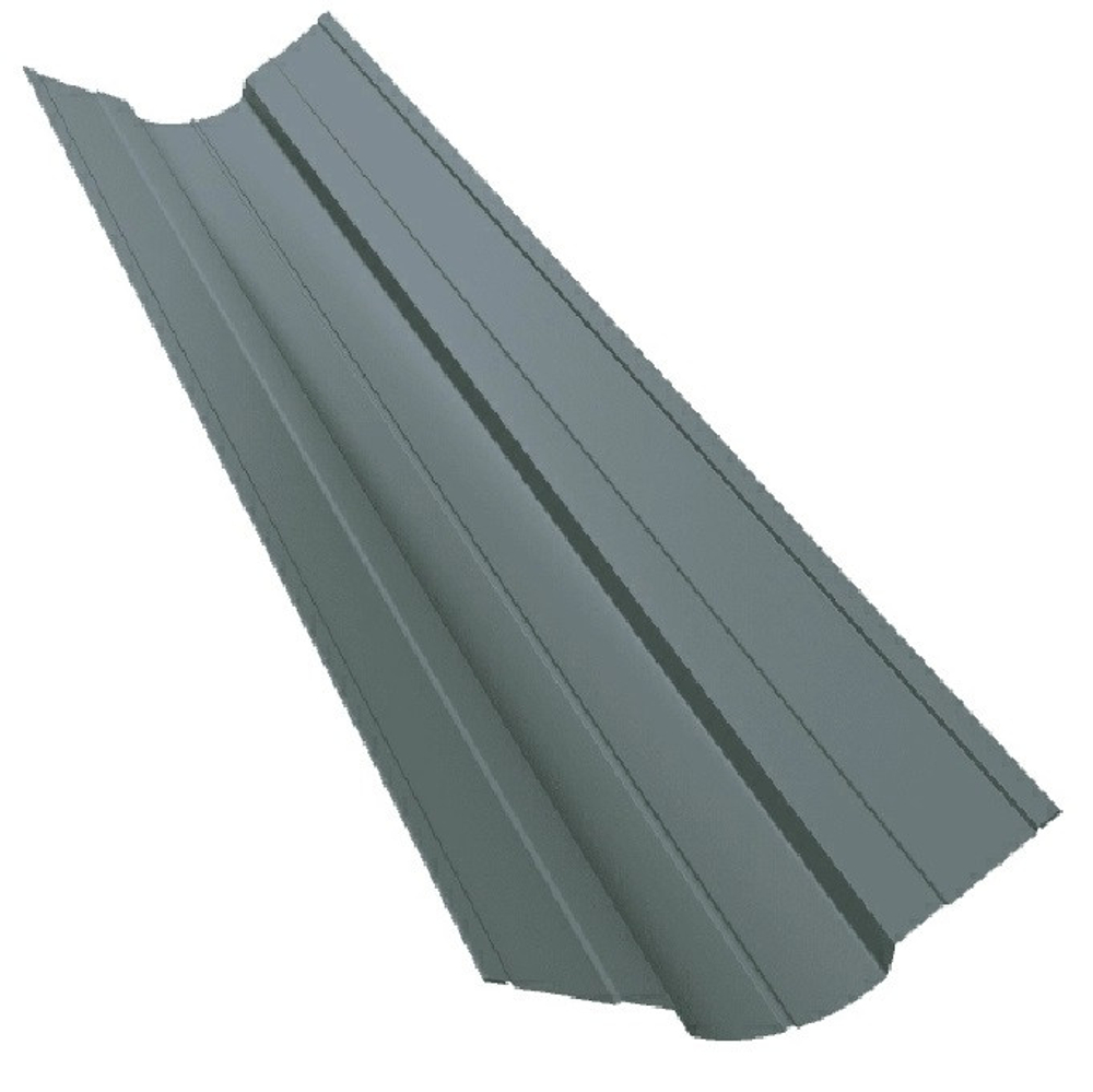 Ендова верхняя фигурная Grand Line Satin Ral 7004 100х100 мм резка