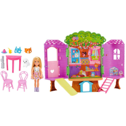Barbie Chelsea - Дом на дереве + кукла Челси + аксессуары HPL70 / артикул   HPL70  / GTIN 194735162451
