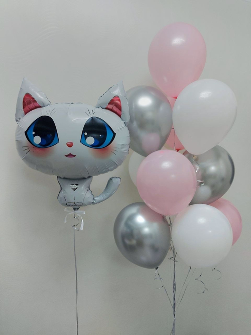 Котенок  с фонтаном