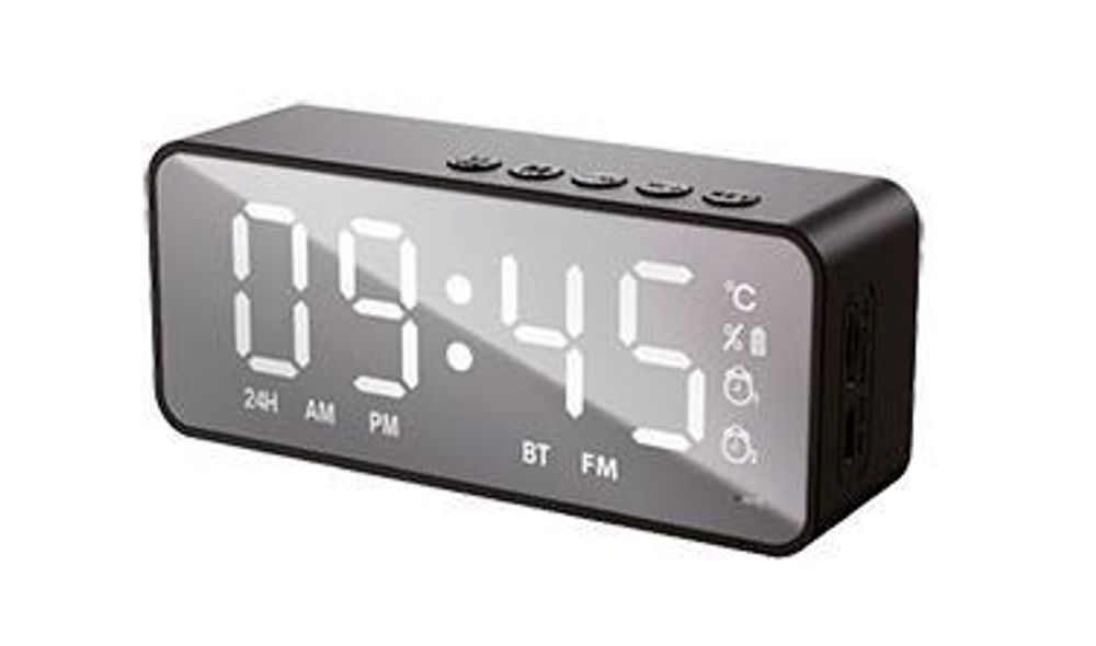 Радиочасы Soundmax SM-1520B(черный с белым)