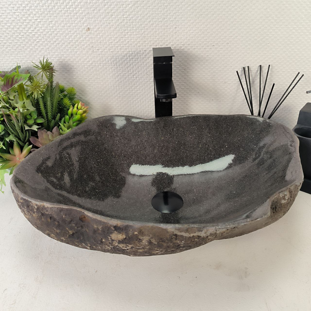 Раковина из речного камня RS-65041 51*39*15 0862