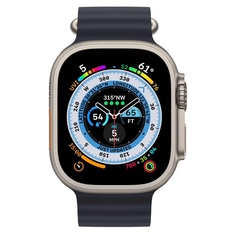 Смарт-часы Apple Watch Ultra 49 mm Midnight ocean band / Titanium Case, 130-200 mm