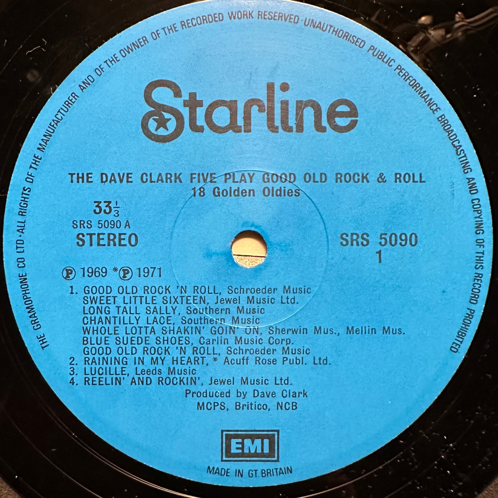 The Dave Clark Five - Play Good Old Rock & Roll - 18 Golden Oldies (Англия 1971г.)