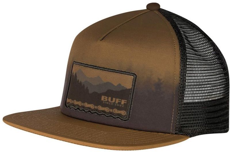 Кепка-бейсболка с прямым козырьком Buff Trucker Cap Anwar Brown Фото 1