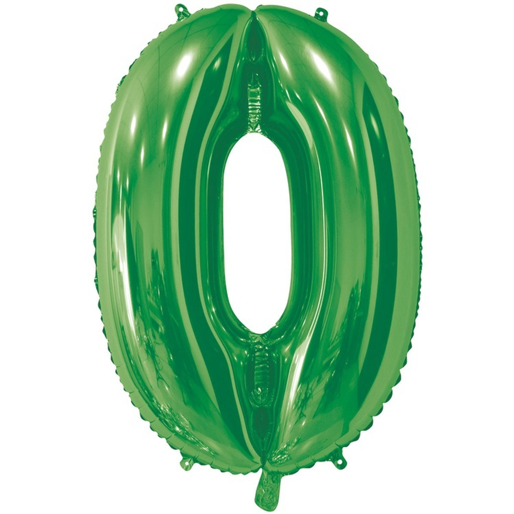 Шар ЦИФРА 0 Green 26" 66 см