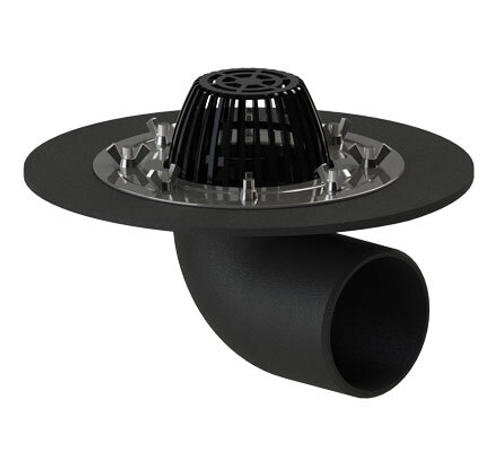 Воронка кровельная чугунная горизонтальная ТП-44.100