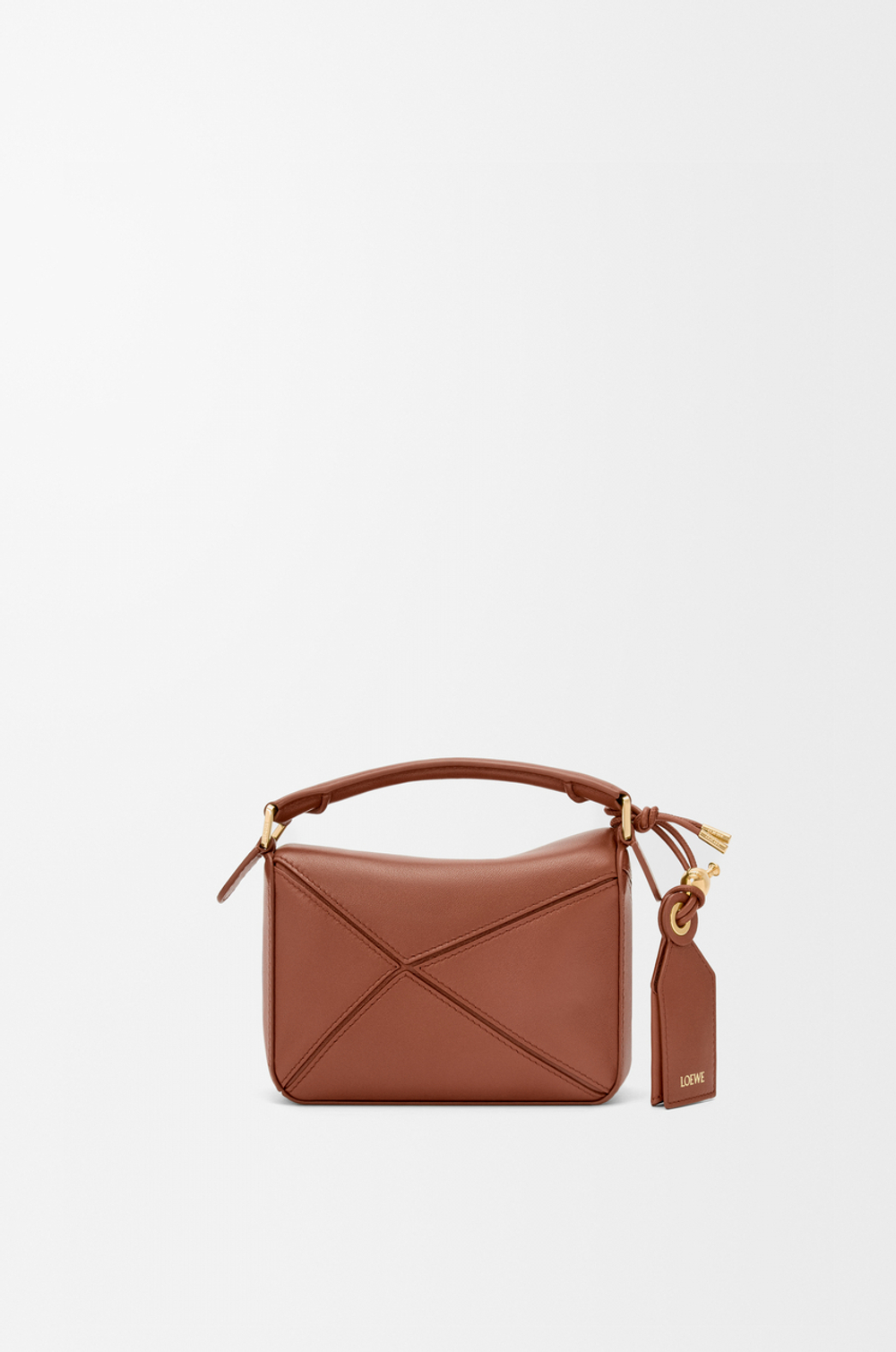 Loewe Сумка-мини Puzzle Featherlight из овечьей кожи наппа, коричневый