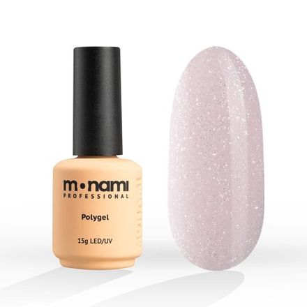 Monami Liquid PolyGel - Жидкий полигель 08 нежно-розовый с шиммером, 15мл