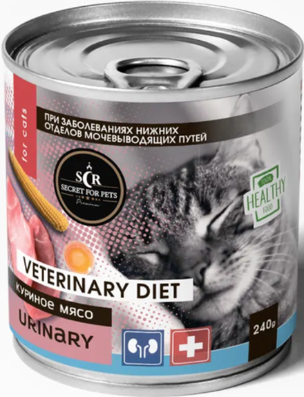 Secret Premium 240г. консервы для кошек мясо птицы Urinary