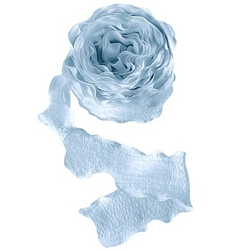 Лента тканевая (4 см*9,14 м) Нежная волна Голубой