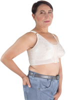 Полуграция с передней застежкой, корректором осанки, без косточек, 80C бежевый