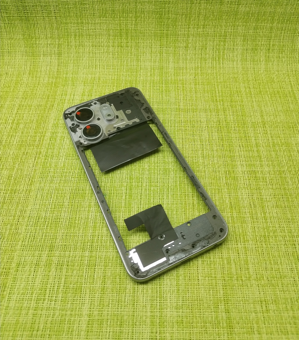 Infinix Smart 9 (X6532) - Средняя часть корпуса + Стекло  камеры + шлейфа Антенны + динамика + кнопка громкости (ORIG-SP)