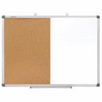 Доска комбинированная: магнитно-маркерная, пробковая для объявлений, 60х90 см, BRAUBERG "Extra", 237566