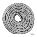 Труба гофр, ПВХ с протяжкой d25 мм (50 м) серая EKF-Plast
