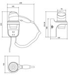 Фен настенный 2200 W ABS HOTEL LINE 02012.W белый