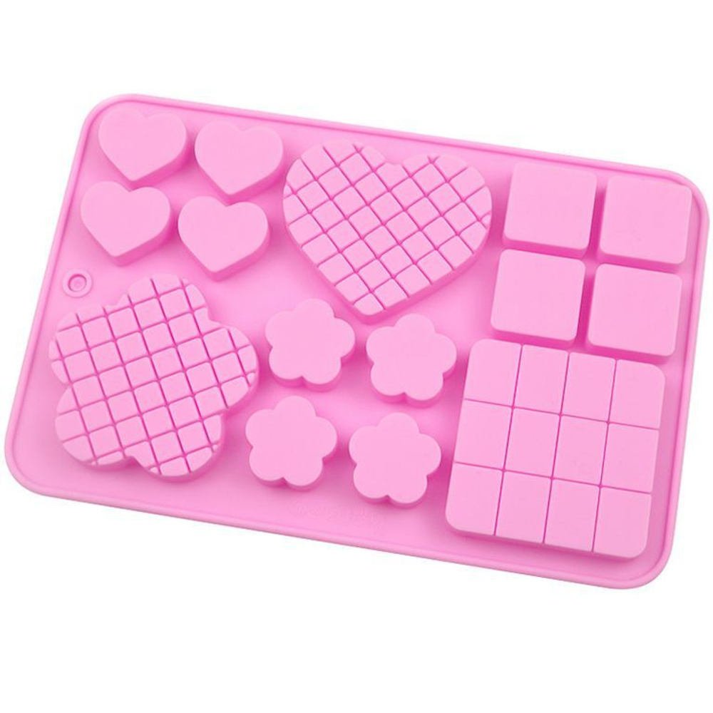 Форма силиконовая «Шоколадный микс» 15 ячеек