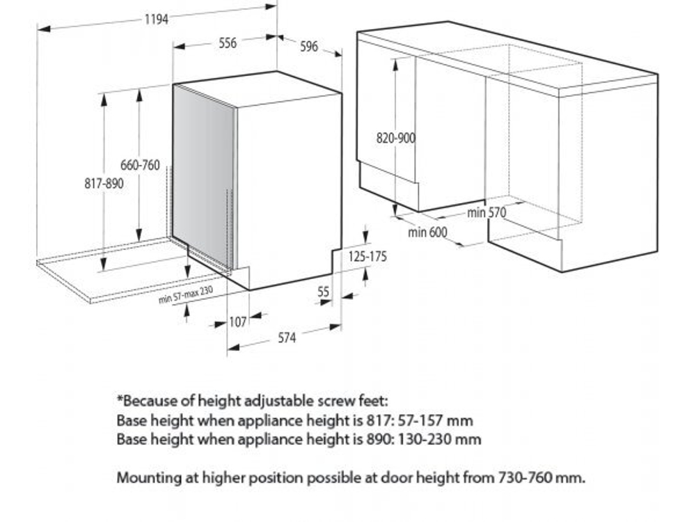 Встраиваемая посудомоечная машина Gorenje GV631E60